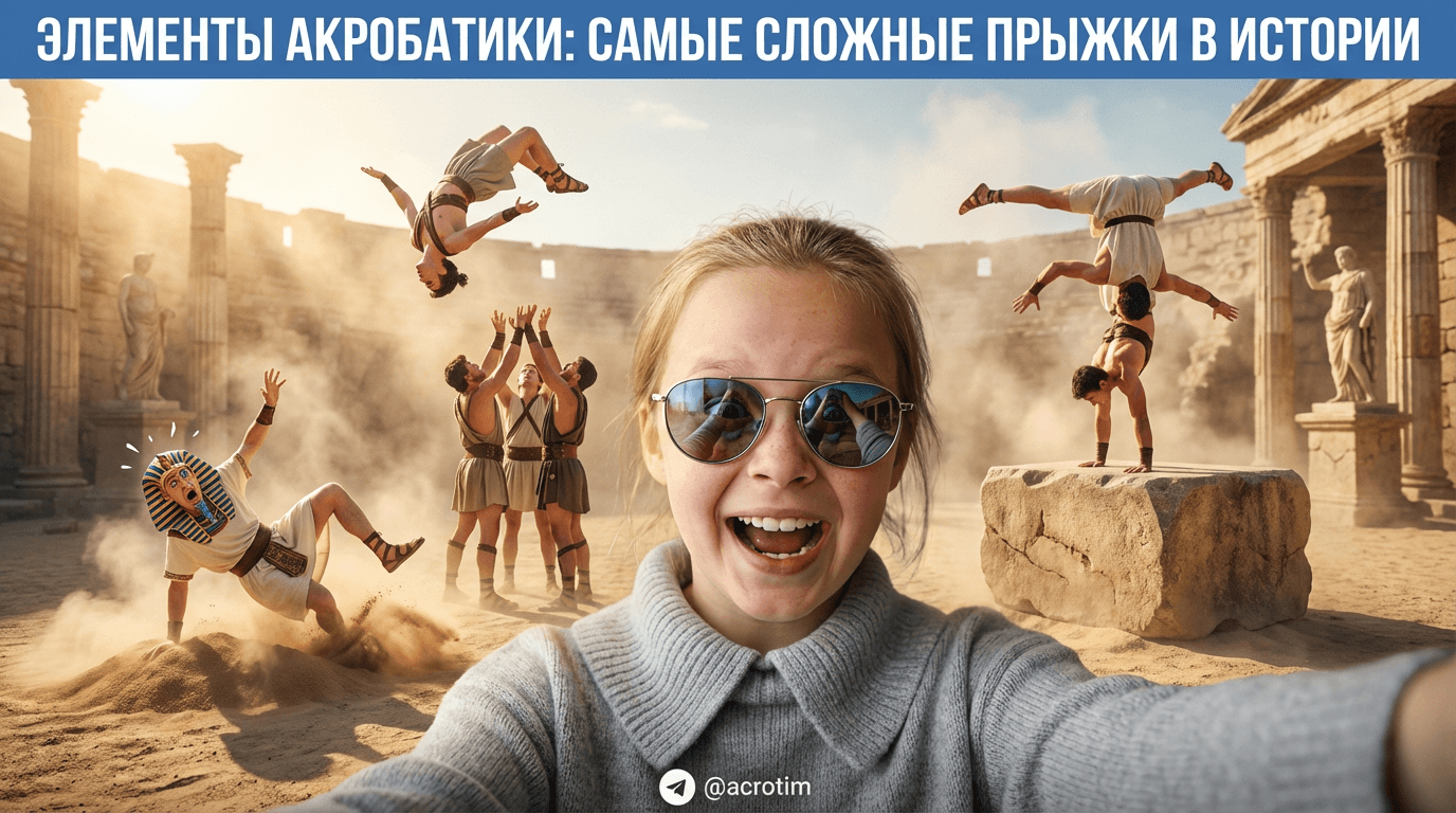 Элементы акробатики: видео самых сложных прыжков в истории