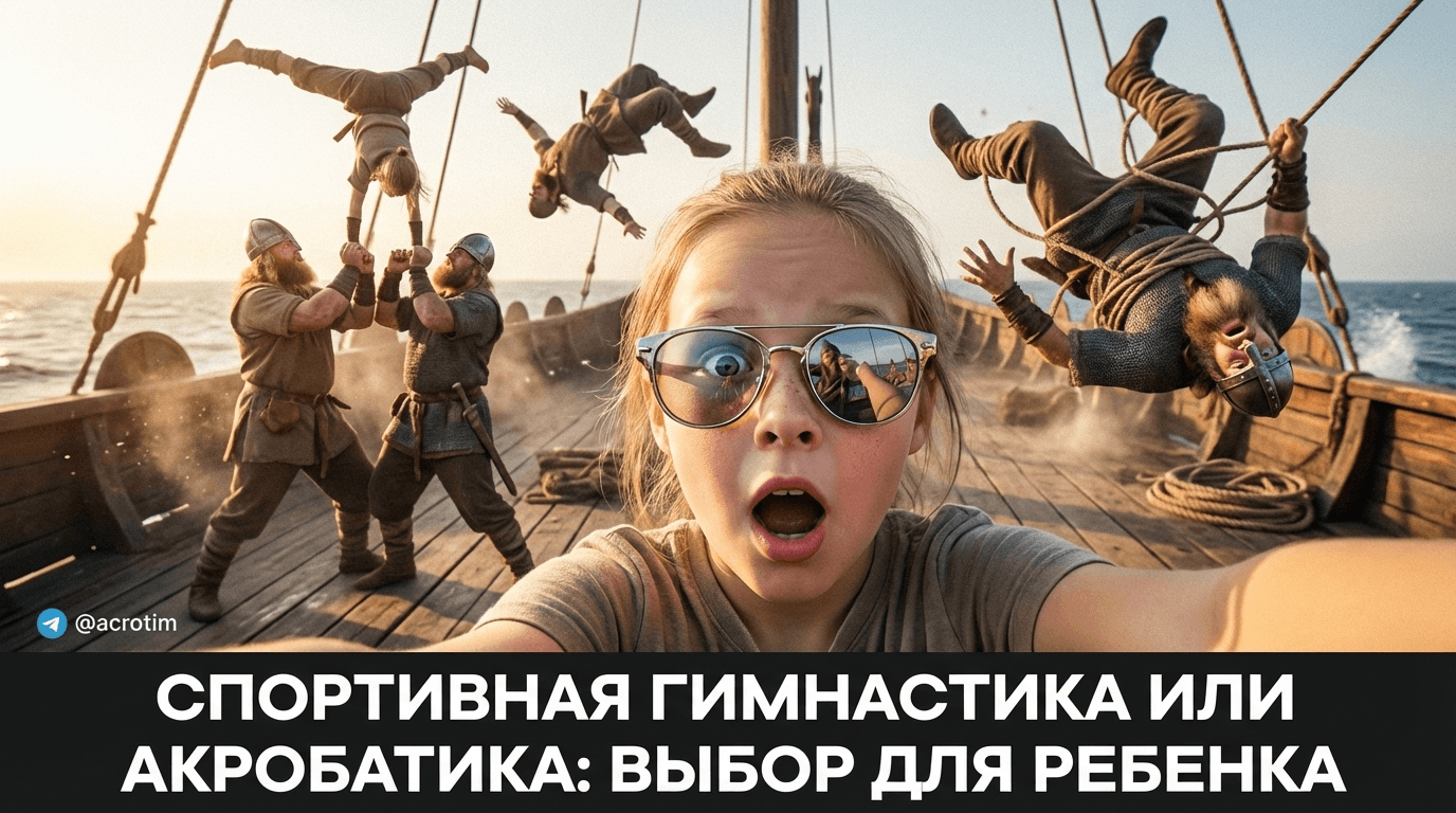 Спортивная гимнастика или акробатика: что выбрать ребенку