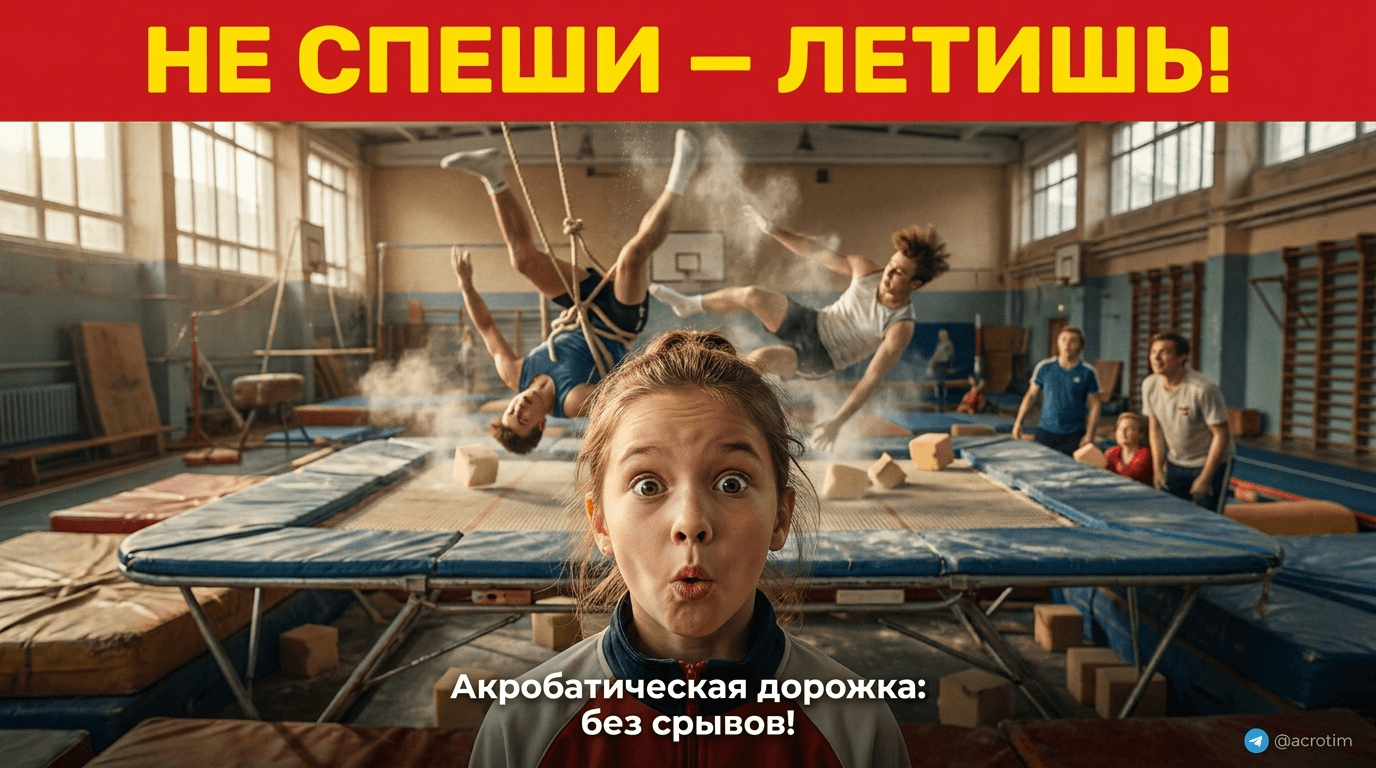 Акробатическая дорожка: как избежать срыва прыжков из-за спешки