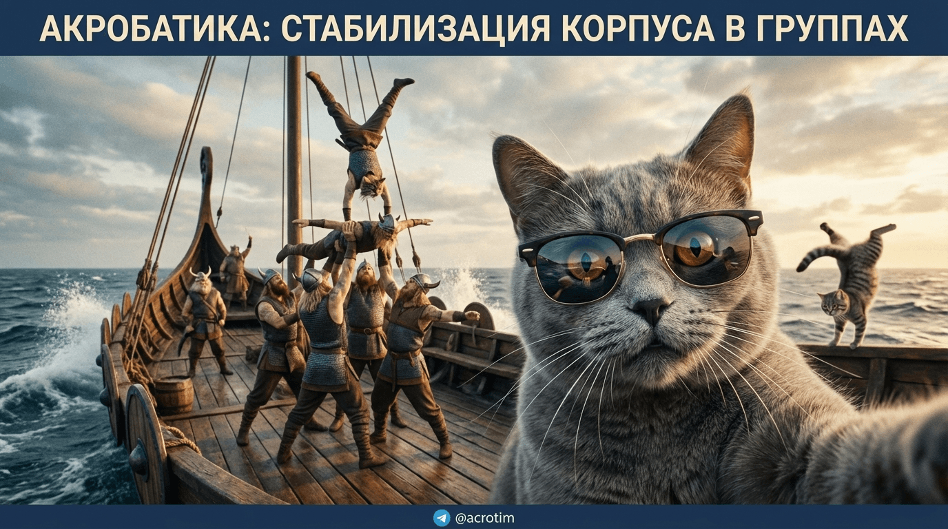 Спортивная акробатика: упражнения для стабилизации корпуса в группах