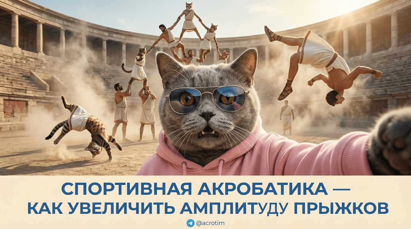 Спортивная акробатика — прыжки: как увеличить амплитуду