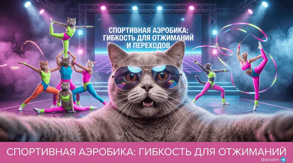 Спортивная аэробика: гибкость плеч для отжиманий и переходов
