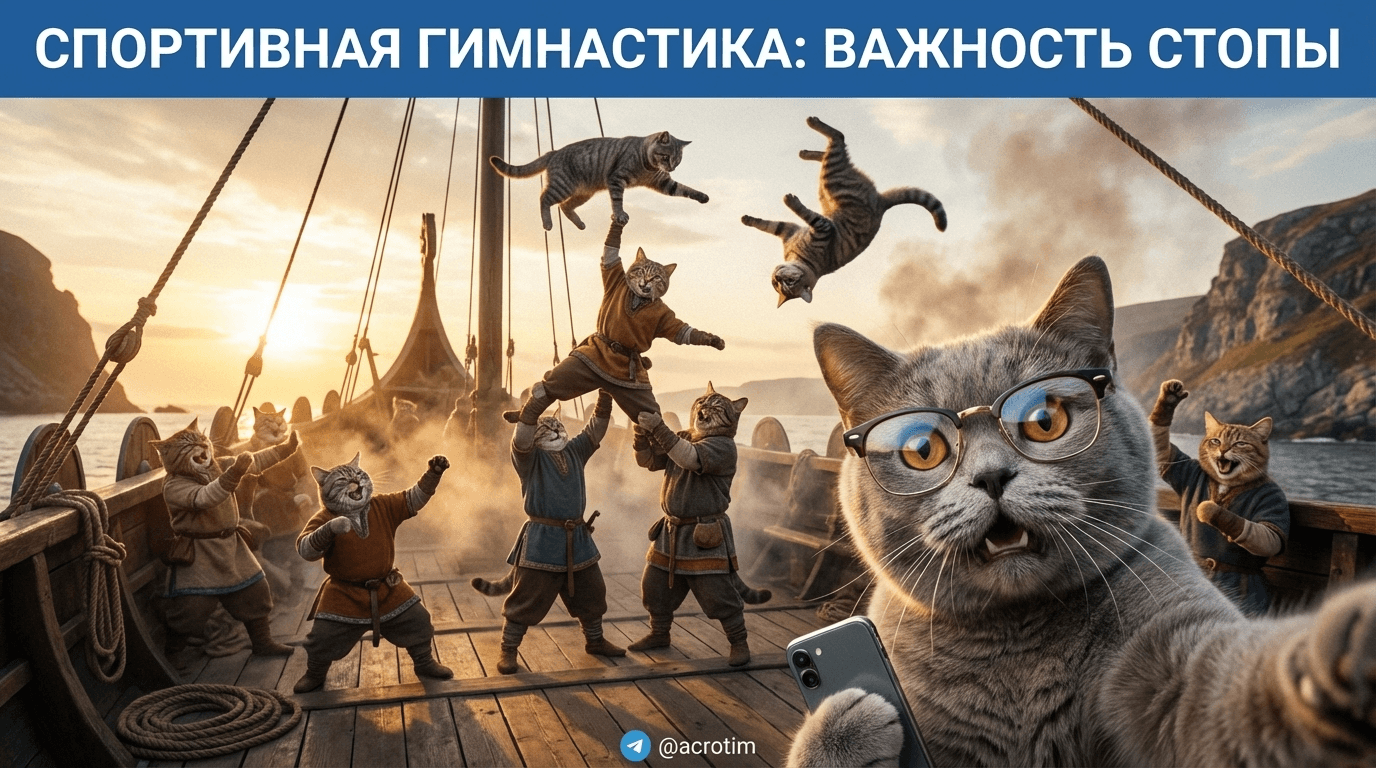 Спортивная гимнастика: почему важна правильная работа стопы