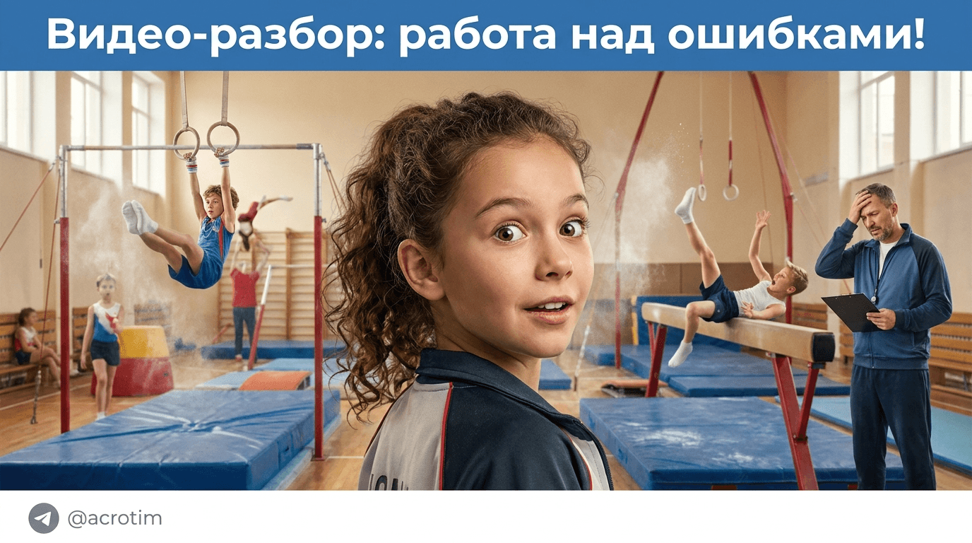 Спортивная гимнастика: как разобрать свои ошибки по видео