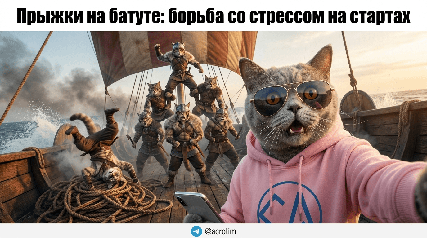 Прыжки на батуте: как справиться со стрессом на крупных стартах