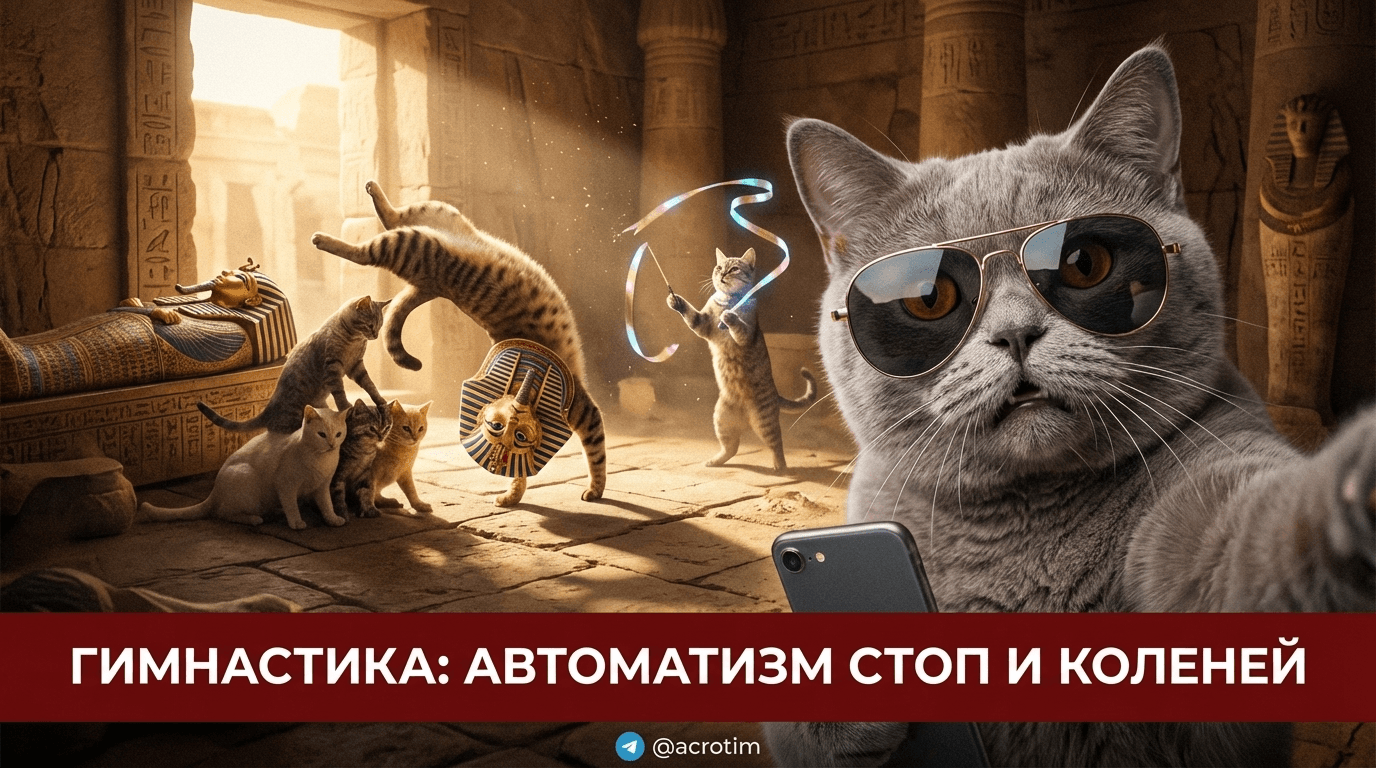 Художественная гимнастика: тренируем стопы и колени до автоматизма