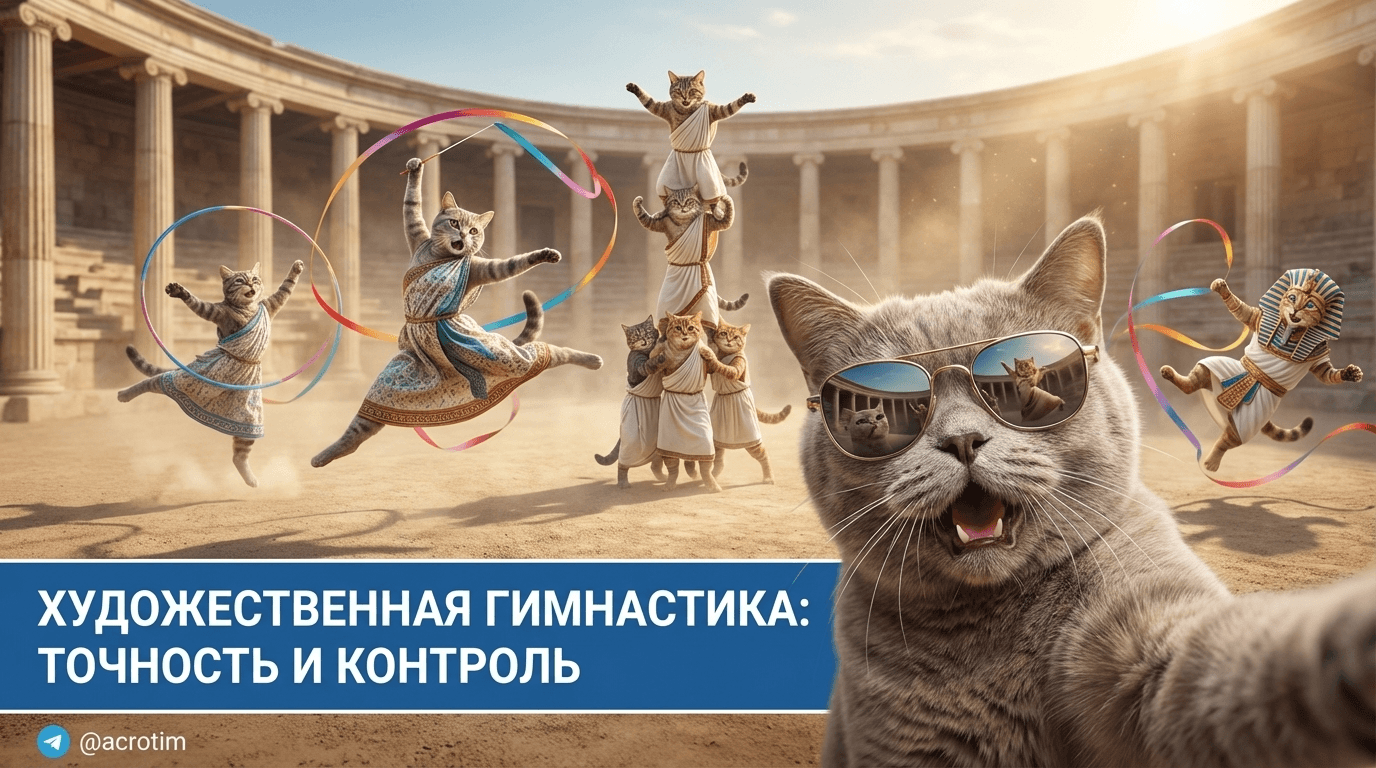 Художественная гимнастика: контроль предмета через мелкую моторику