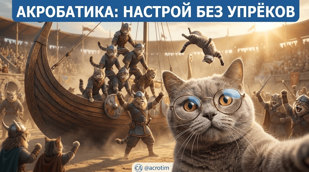 Спортивная акробатика: настрой партнеров на соревнования без упреков