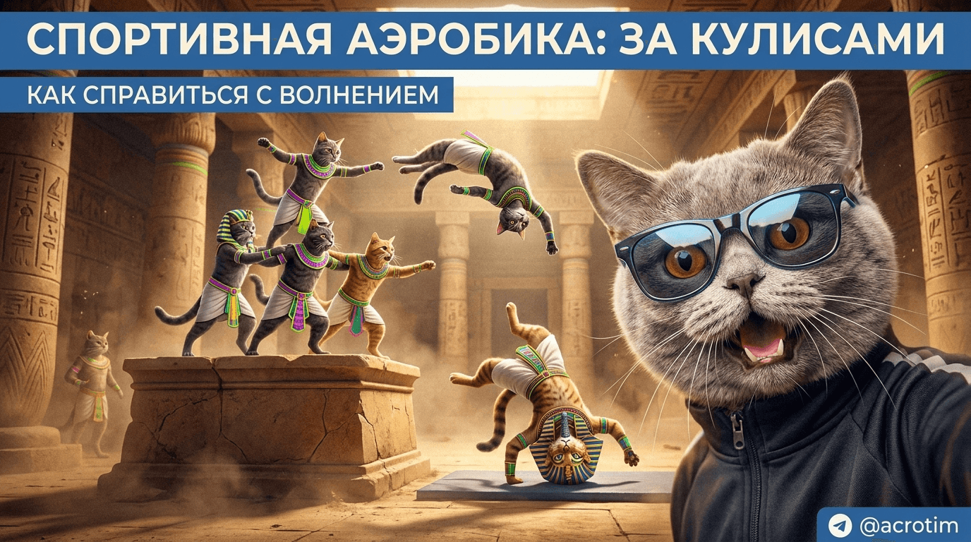 Спортивная аэробика: как справиться с волнением за кулисами