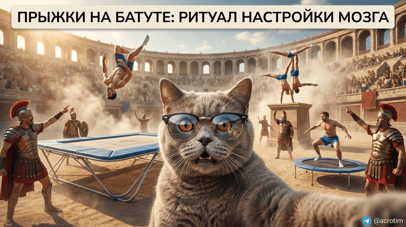 Прыжки на батуте: ритуал настройки мозга на правильный ритм
