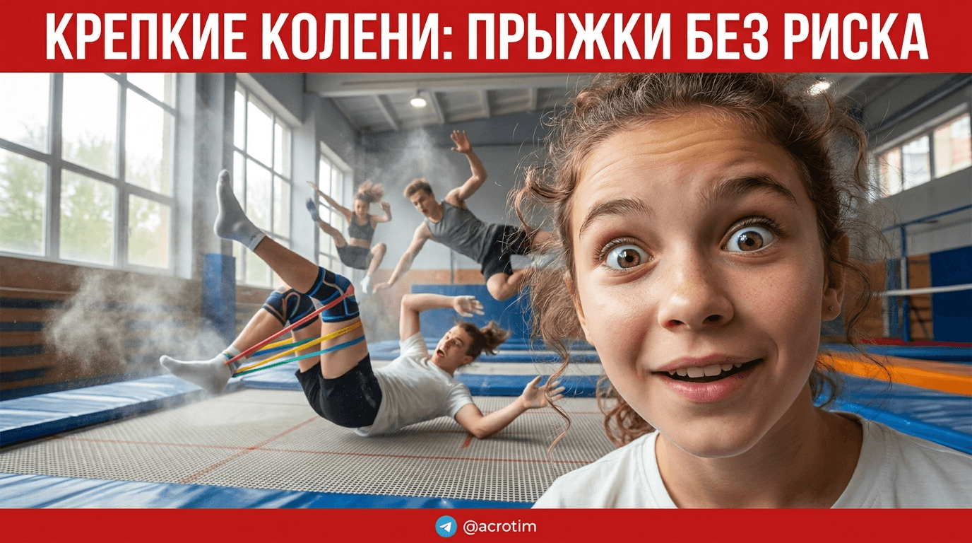 Прыжки на батуте: как укрепить связки колена в спорте