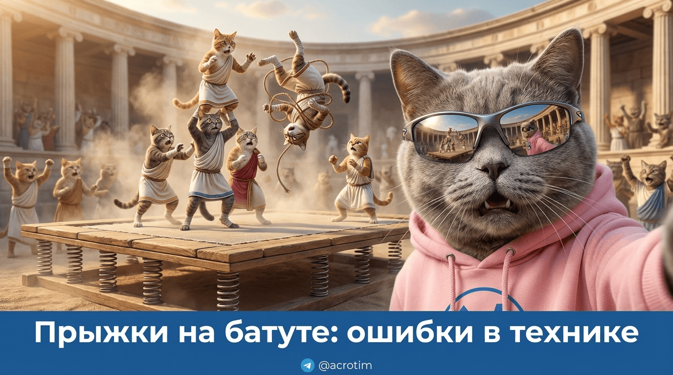 Прыжки на батуте: ошибки в технике, снижающие высоту и сложность