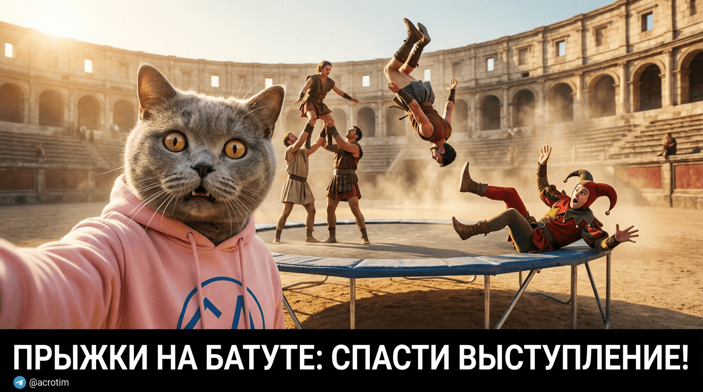 Прыжки на батуте: как спасти выступление после сбоя на сетке
