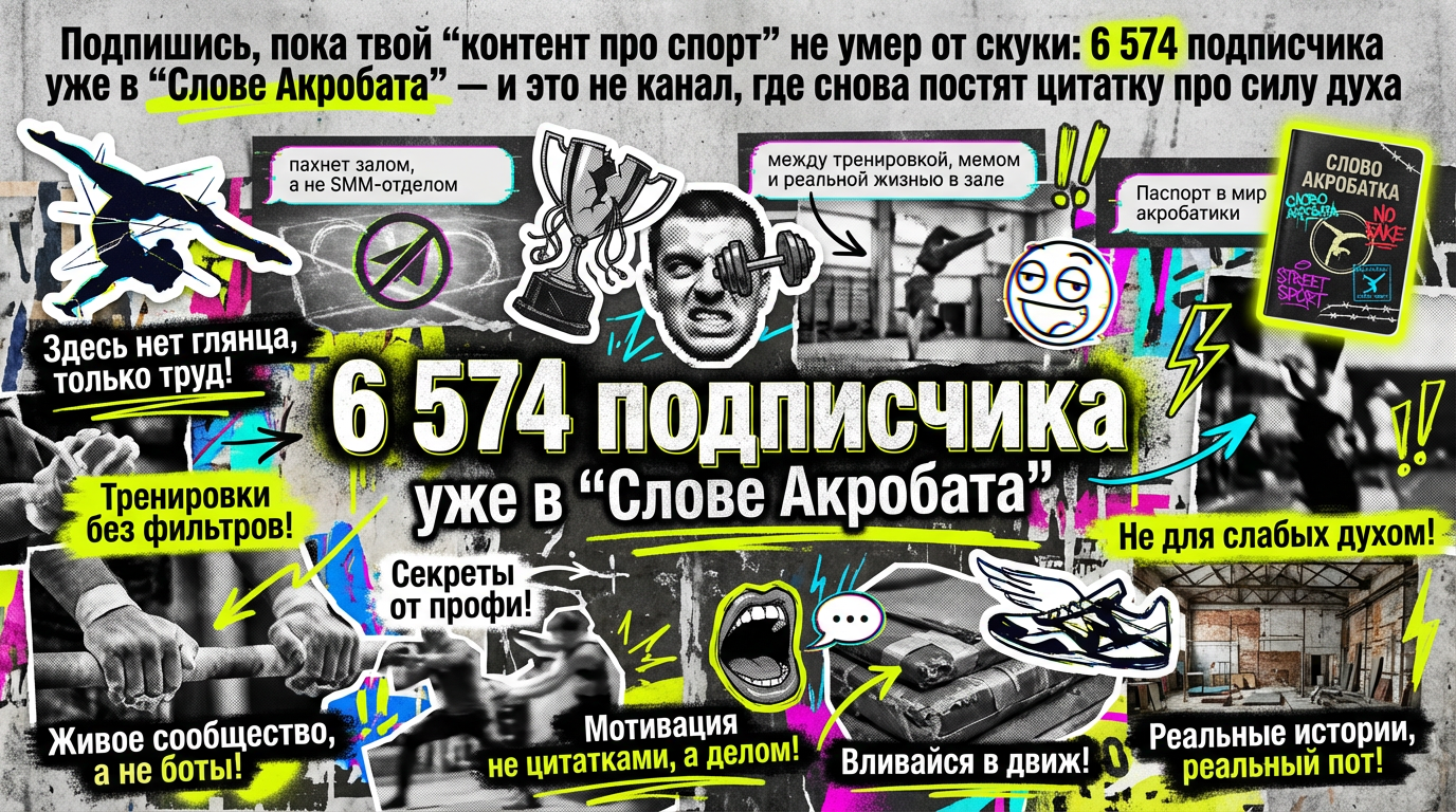 Подписывайтесь на Telegram-канал Слово Акробата