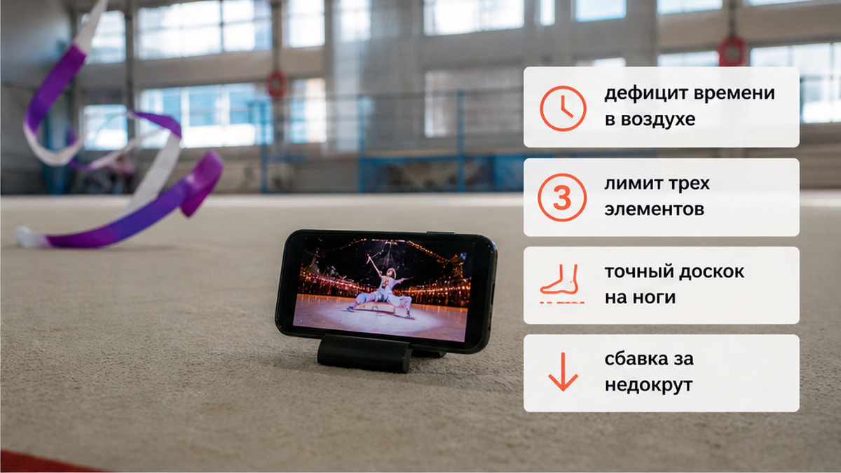 Сравнение вирусного трюка из ленты и реальных ограничений акробатического ковра